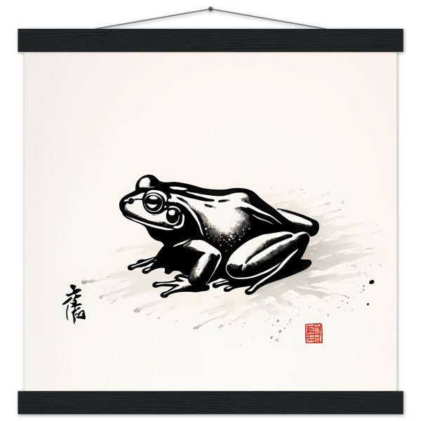 The Enigmatic Beauty of the Serene Frog Print 11