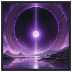 Portal of Dreams: Purple Landscape Framed Poster 5
