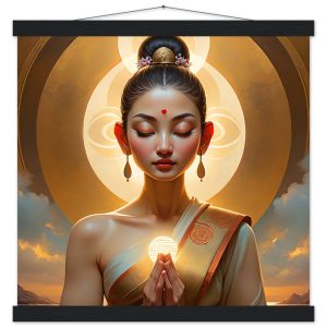 Radiant Sunrise Meditation Poster: Embrace Serenity