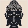 Aura of a Buddha Head Poster 40