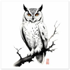 Unveiling the Enigma: A Closer Look at the Zen Owl Print