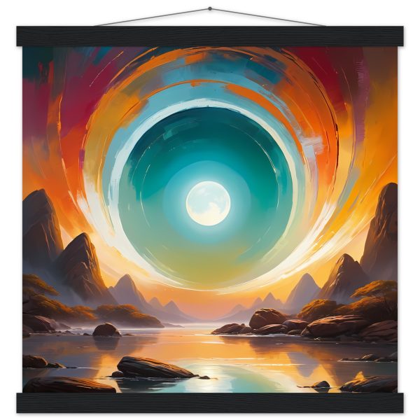 Ethereal Gateway to Zen: Surreal Poster with Hanger