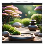 Elegant Bliss: Zen Garden Art Poster