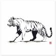 Monochrome Tiger Canvas Print 29