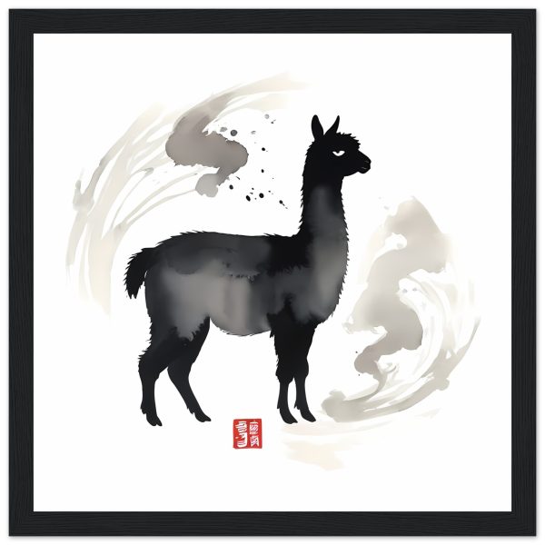 Elevate Your Space: The Black Llama Print 9