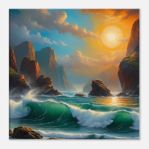 Tranquil Sunrise Seascape – Canvas Print