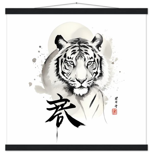The Enigmatic Allure of the Zen Tiger Framed Poster 2