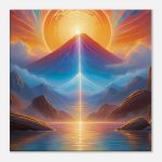 Mystical Sunrise Zen Artistry on Canvas 5