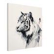 The Fusion of Tradition in the Zen Tiger Canvas 20
