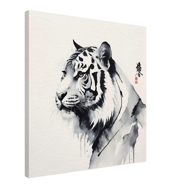 The Fusion of Tradition in the Zen Tiger Canvas 2