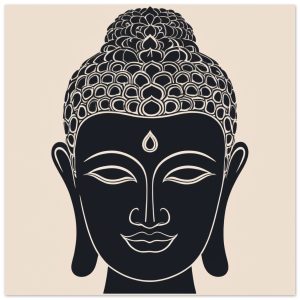Aura of a Buddha Head Poster