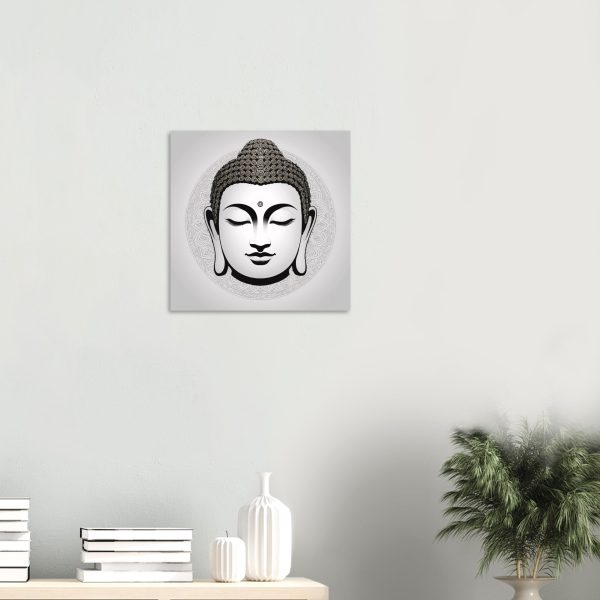 Buddha Mask Canvas Unveils Tranquil Elegance 13