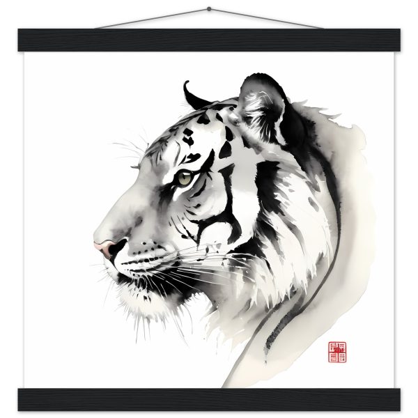 The Tranquil Majesty of the Zen Tiger Print 5