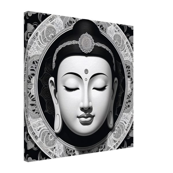 Elegance Unveiled: Zen Buddha Mask Canvas 11