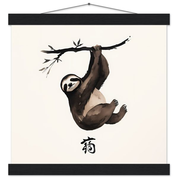 The Zen Sloth Watercolor Print 5