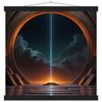 Zen Temple of Radiant Light: Premium Poster with Hanger 5