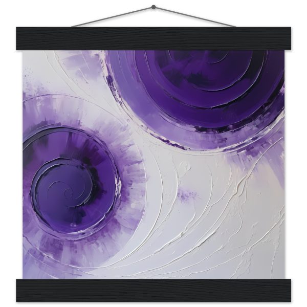 Elegant Zen Purple Swirls: Premium Matte Paper Poster Art 2