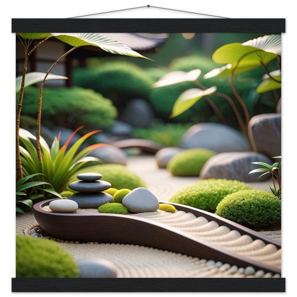 Tranquil Zen Garden Path: Premium Poster for Serenity