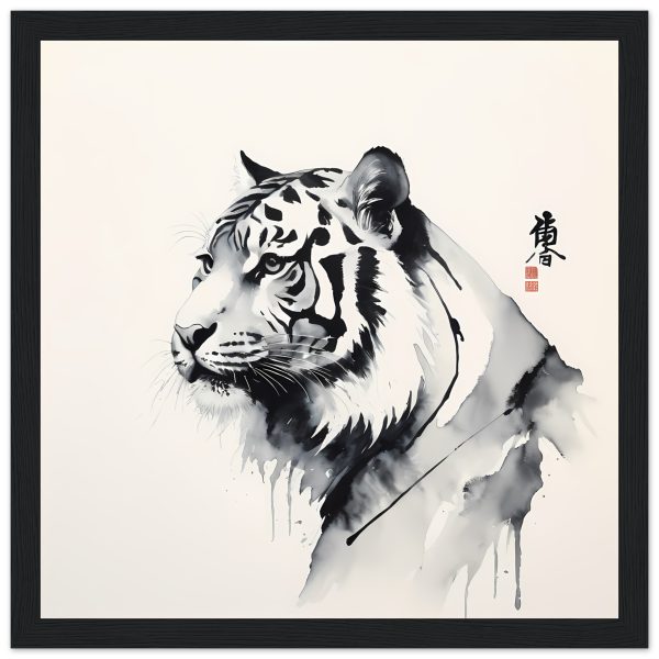 The Fusion of Tradition in the Zen Tiger Canvas 18