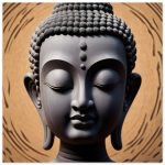 Mystic Tranquility: Buddha Head Elegance for Your Space