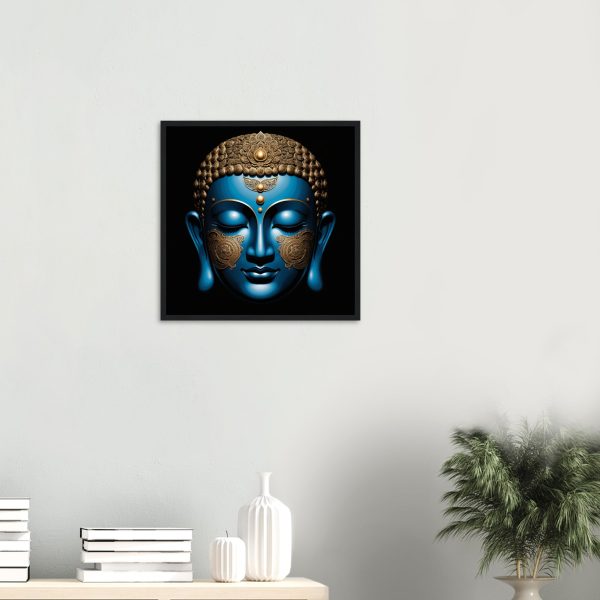 Blue & Gold Buddha Poster Inspires Tranquility 14