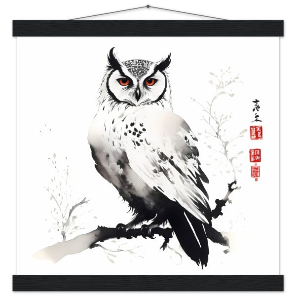 The Enchanting World of the Japanese Zen Owl Print 7