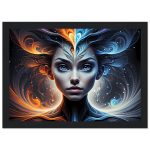 Zen Harmony: Elevate Your Space with a Unique Women’s Portrait Framed 8