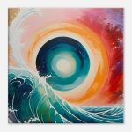 Ocean’s Dynamic Elegance – Abstract Canvas Art 8