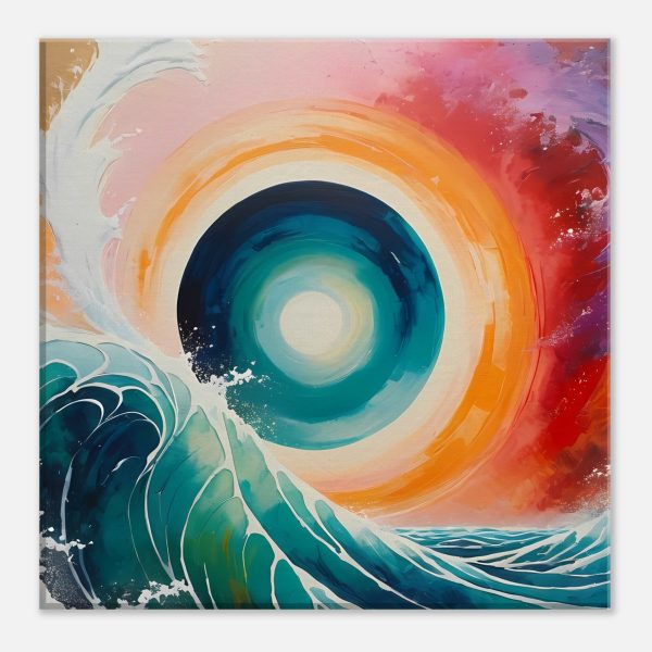Ocean’s Dynamic Elegance – Abstract Canvas Art 4