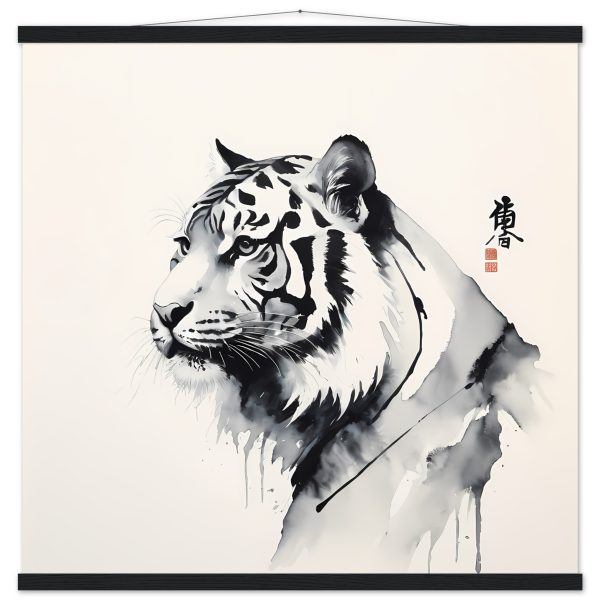 The Fusion of Tradition in the Zen Tiger Canvas 7