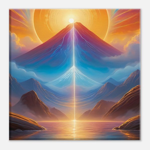Mystical Sunrise Zen Artistry on Canvas 2