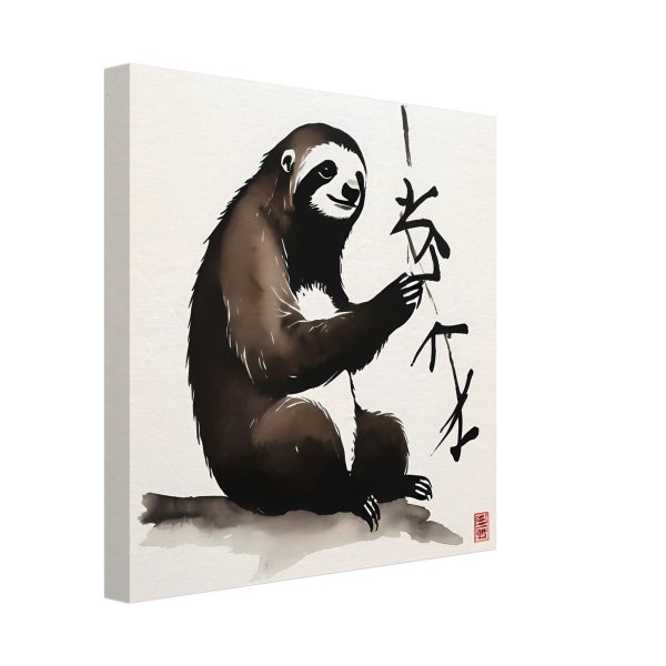 A Zen Sloth Print, A Minimalist Ode to Tranquility 5