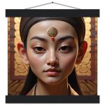 Elegant Traditional Chinese Attire Poster with Hanger 7