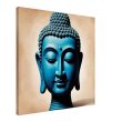 Blue Tranquillity: Buddha Head Elegance for Your Space 27