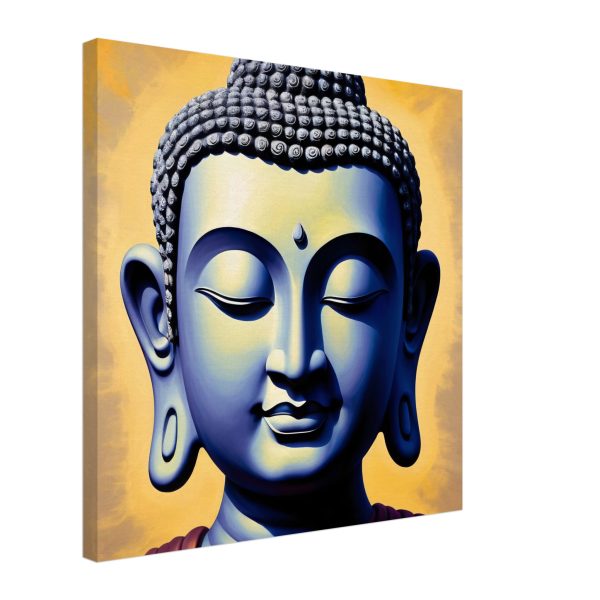 Serenity Canvas: Buddha Head Tranquility for Your Space 14