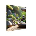 Zen Garden Harmony: Captivating Canvas Serenity 6