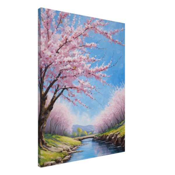 Springtime Serenity of a Pink Blossom River 11