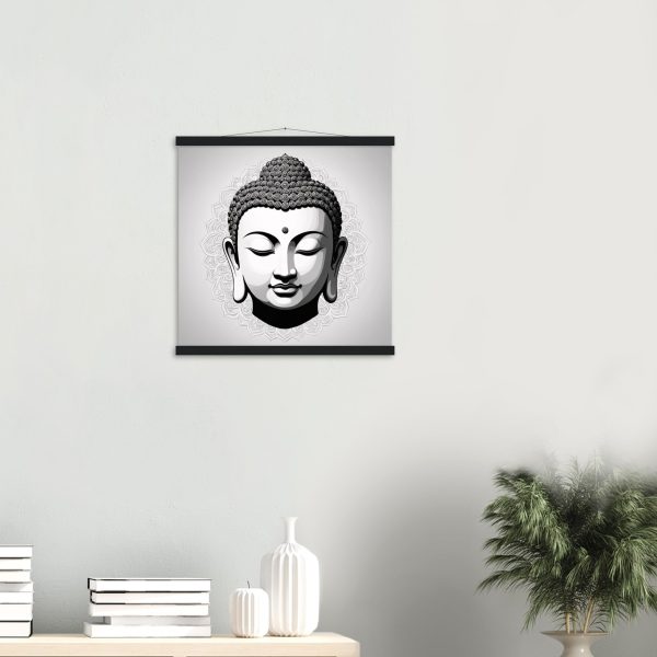 Harmonious Zen: Buddha Mask Poster Elegance 14