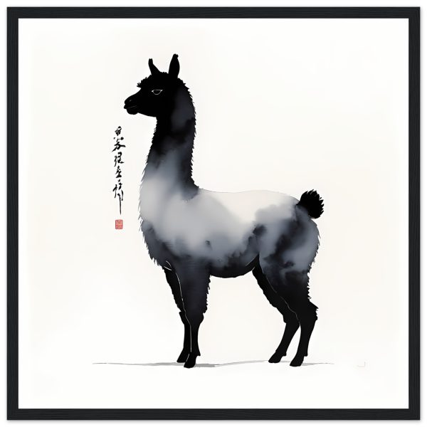 Embodied Elegance: The Llama in Chinese Ink Wash Splendor 8