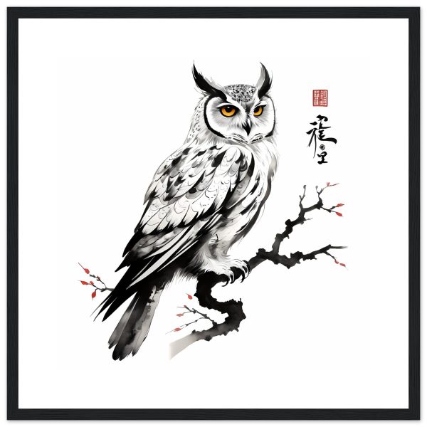 Harmony in Monochrome: Exploring the Allure of the Zen Owl Print 14