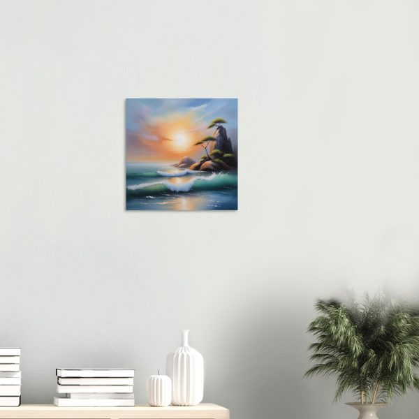 A Zen Seascape in Oil Painting Print 12