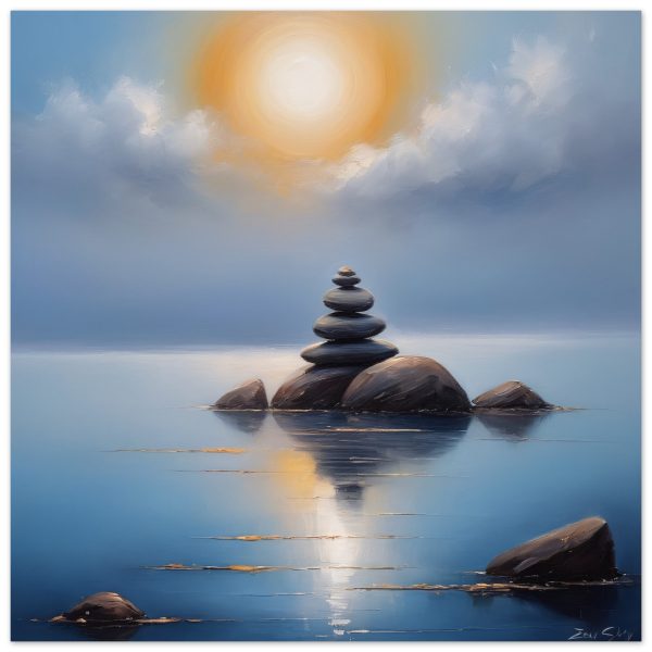 The Zen Harmony in Oil Painting Print 8