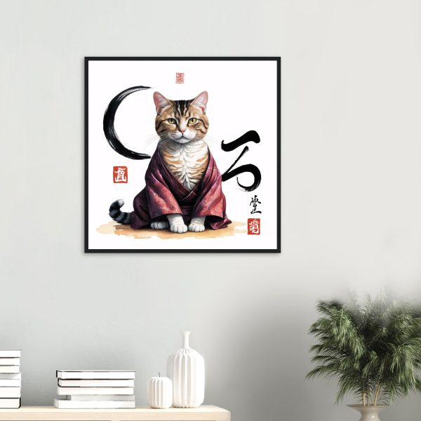Zen Cat in Robes Wall Art 8