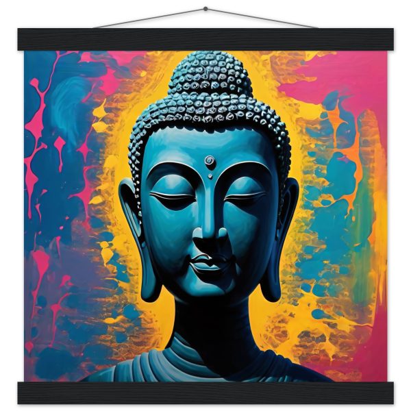 Harmony Unveiled: Buddha Head Canvas Elegance 4