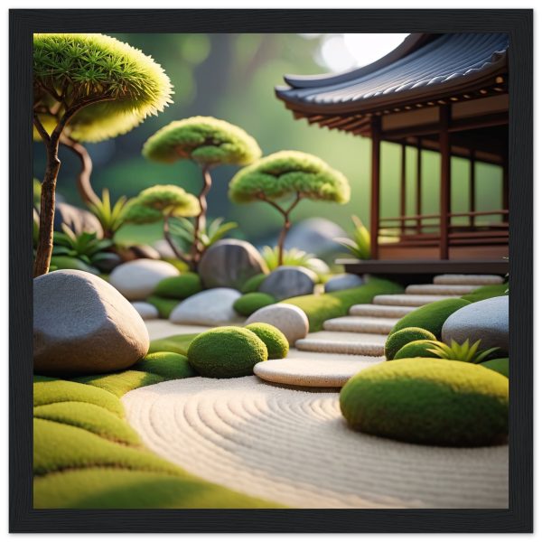 Tranquil Zen Oasis: Framed Art for Serenity 3