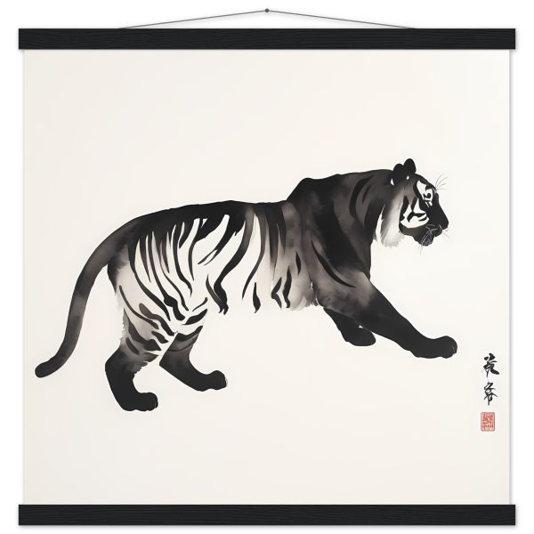 Unleashing Elegance: The Zen Tiger Canvas Print 7