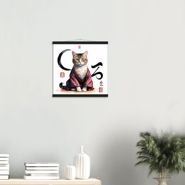 Zen Cat in Robes Wall Art 20