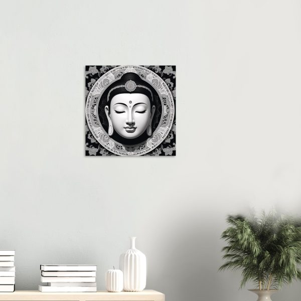 Elegance Unveiled: Zen Buddha Mask Canvas 14