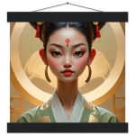 Graceful Geisha: Timeless Poster Art with Hanger 7