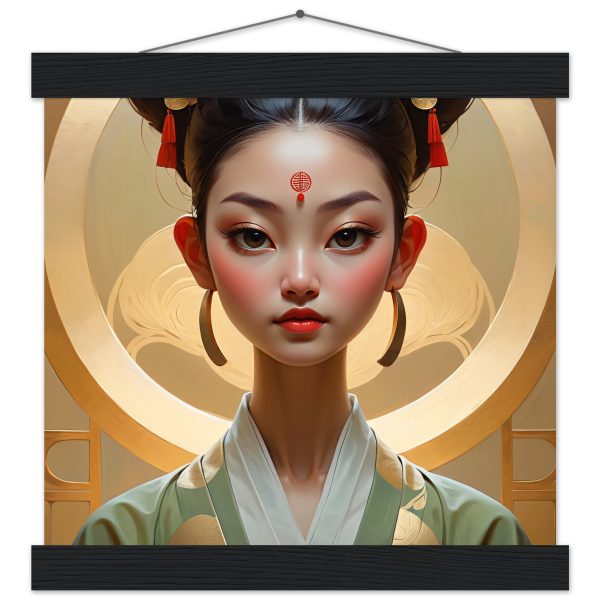 Graceful Geisha: Timeless Poster Art with Hanger 3